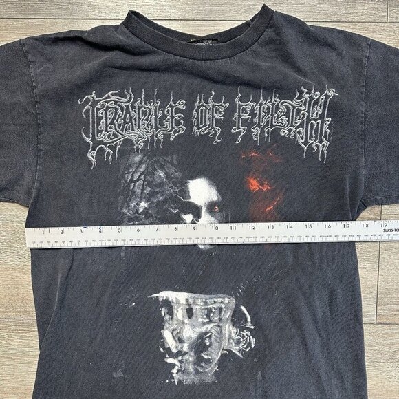 Vintage 2005 Cradle Of Filth Black Is My Heart Shirt Size M Y2K - Picture 5 of 6
